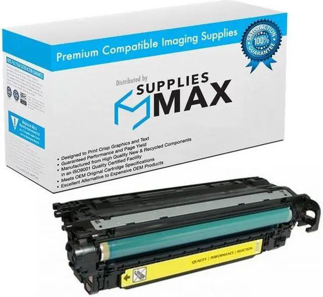 Main image of SuppliesMAX Compatible Replacement for HP Laser Jet Enterprise 600 M675/M680DN/M680F/M680Z Yellow Toner Cartridge (16500 Page Yield) (NO. 653A) (CF322A)