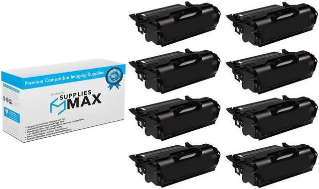 Main image of SuppliesMAX Compatible Replacement for Lexmark T654DN/T654DTN/T656DNE/TS654DN/TS656DNE Jumbo Extra High Yield Toner Cartridge (8/PK-40000 Page Yield) (T654X31GJ_8PK)