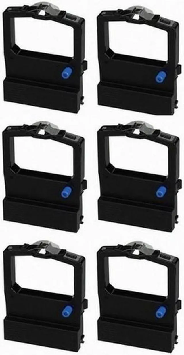 Alt view image 2 of 7 - SuppliesMAX Compatible Replacement for CIGR6070 Black Printer Ribbons (6/PK) - Replacement to Okidata 52106001 / 52107001