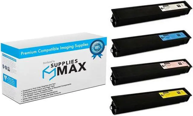 Main image of SuppliesMAX Compatible Replacement for Toshiba e-STUDIO 2330C/e-STUDIO 2820C/e-STUDIO 2830C/e-STUDIO 3520C/e-STUDIO 3530C/e-STUDIO 4520C Toner Cartridge Combo Pack (BK/C/M/Y) (T-FC28MP)