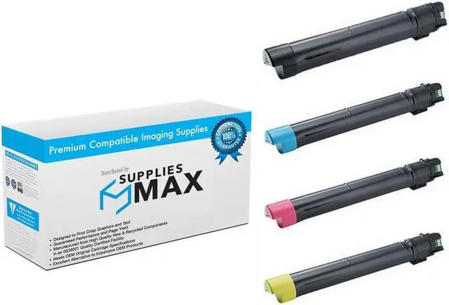 Main image of SuppliesMAX Remanufactured Replacement for Phaser 7800DN/Phaser 7800DX/Phaser 7800GX Series High Yield Toner Cartridge Combo Pack (BK/C/M/Y) (106R0156MP)