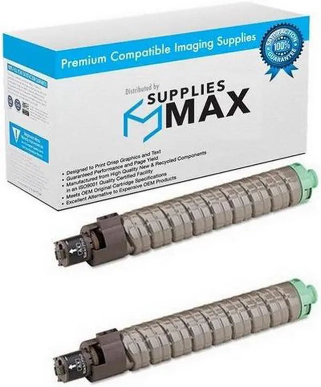 Main image of SuppliesMAX Compatible Replacement for Lanier MP-C4503/MP-C4504EX/MP-C5503/MP-C5504SP/MP-C6003/MP-C6004EX Black Toner Cartridge (2/PK-33000 Page Yield) (TYPE MP-C6003) (841849_2PK)