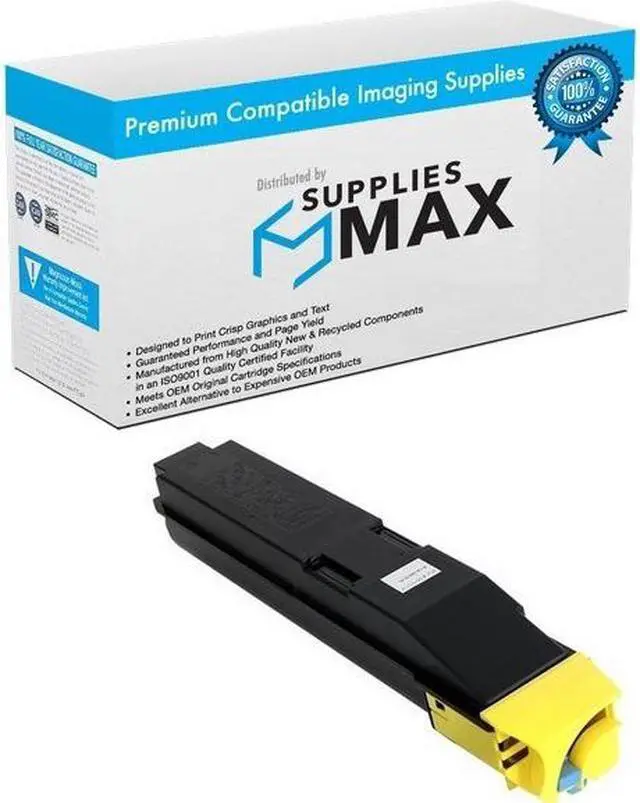 Main image of SuppliesMAX Compatible Replacement for Copystar CS-3050ci/CS-3051ci/CS-3550ci/CS-3551ci Yellow Toner Cartridge (15000 Page Yield) (TK-8309Y) (1T02LKACS0)