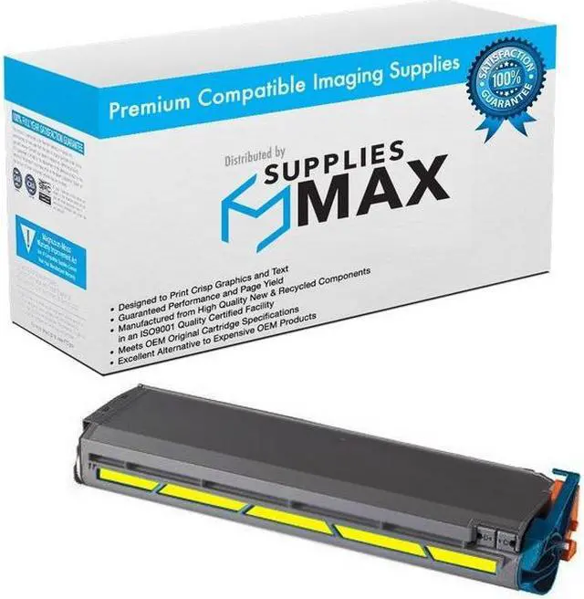 Main image of SuppliesMAX Compatible Replacement for Okidata C9300DXN/C9300N/C9500DXN Yellow Toner Cartridge (15000 Page Yield) (TYPE C5) (41963601)