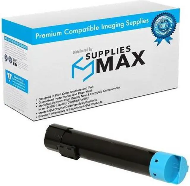 Main image of SuppliesMAX Remanufactured Replacement for Phaser 6700DN/Phaser 6700DT/Phaser 6700DX/Phaser 6700N Cyan High Yield Toner Cartridge (12000 Page Yield) (106R01507)