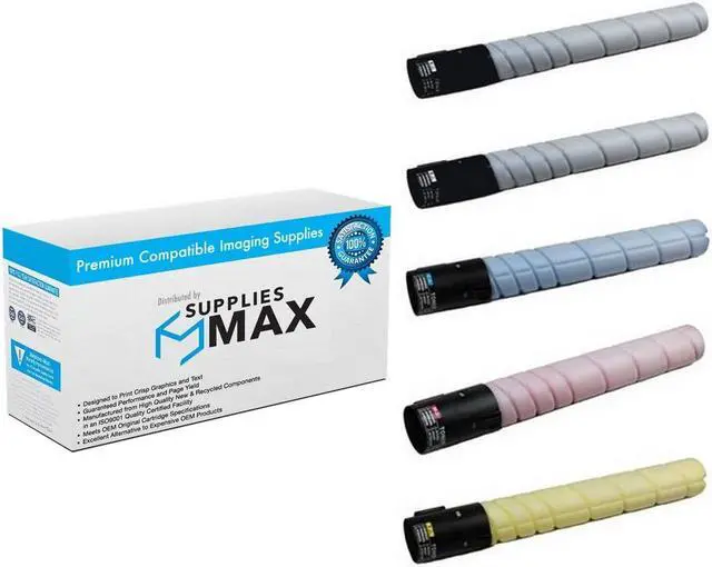 Main image of SuppliesMAX Compatible Replacement for Muratec MFX-C4590/MFX-C5590 Toner Cartridge Combo Pack (2-BK/1-C/M/Y) (TS-55902B1CMY)