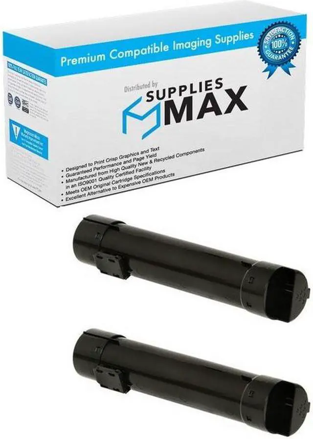 Main image of SuppliesMAX Remanufactured Replacement for Phaser 6700DN/Phaser 6700DT/Phaser 6700DX/Phaser 6700N Black High Yield Toner Cartridge (2/PK-18000 Page Yield) (106R01510_2PK)