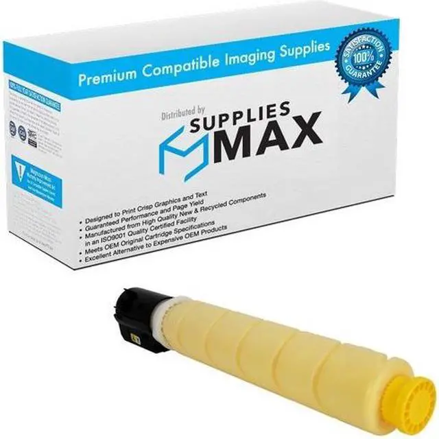 Main image of SuppliesMAX Compatible Replacement for Canon imageRUNNER ADVANCE C250iF/C255iF/C256i/C350iF/C355iF/C356i Yellow Toner Cartridge (21500 Page Yield) (GPR-51Y) (8519B003)