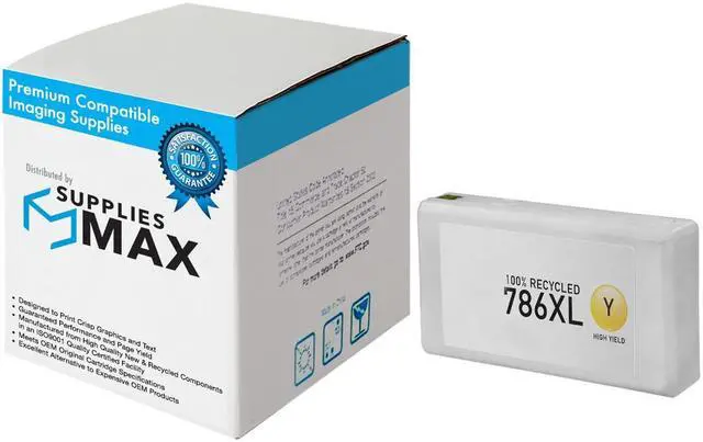 Main image of SuppliesMAX Remanufactured Replacement for WorkForce Pro WF-4630DWF/WF-4640DTWF/WF-5110DW/WF-5190DW/WF-5620DWF/WF-5690DWF Yellow High Yield Inkjet (2000 Page Yield) (NO. 786XL) (T786XL420)