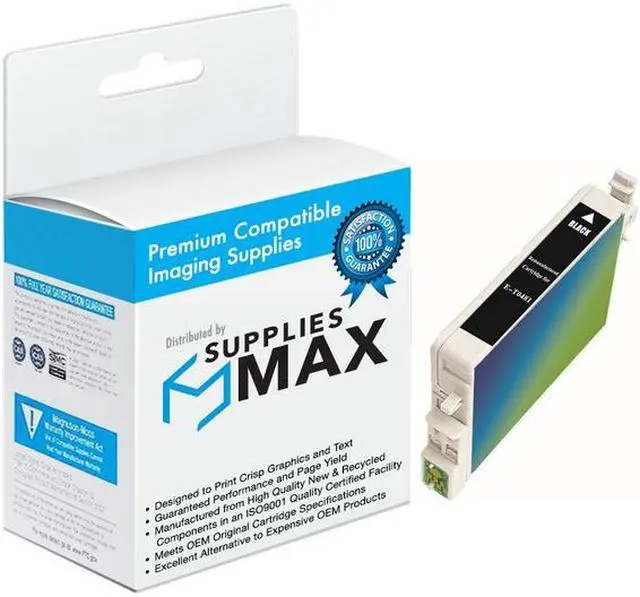 Main image of SuppliesMAX Remanufactured Replacement for Stylus Photo R200/R220/R300M/R320/R340/RX-500/RX-600/RX-620/RX-640 Black Inkjet (650 Page Yield) (NO.48) (T048120)