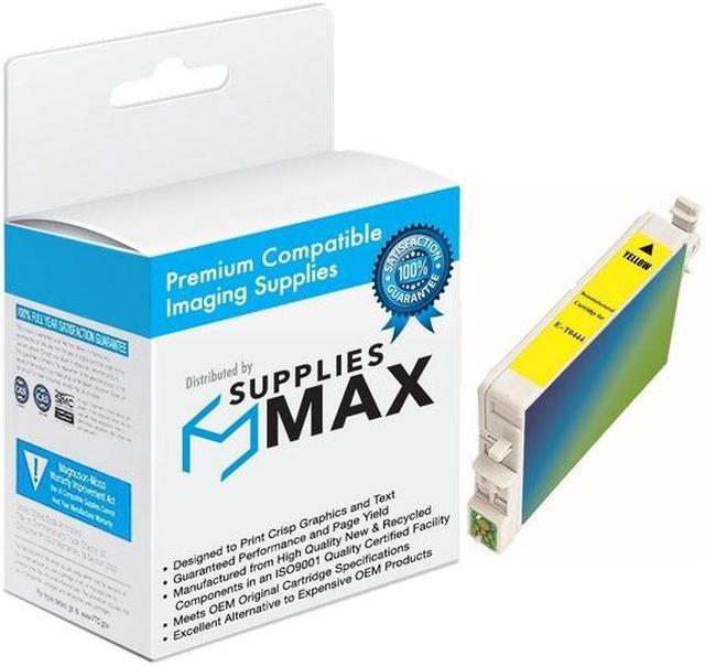 400 Page Yield SuppliesMAX Remanufactured Replacement for Stylus C64/C66/C84/C86/CX-3600/4600/6600 Yellow Inkjet C13T045440 NO. 44 
