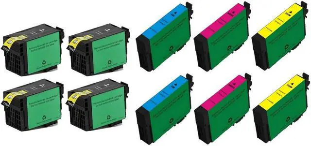 Alt view image 2 of 7 - SuppliesMAX Remanufactured Replacement for WorkForce WF-3620/WF-3640/WF-7110/WF-7210/WF-7610/WF-7620/WF-7710/WF-7720 High Yield Inkjet Combo Pack (4-BK/2-C/M/Y) (NO. 252XL) (T252XL120-4B2CS)