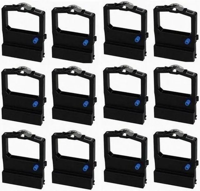 Alt view image 2 of 7 - SuppliesMAX Compatible Replacement for Okidata MICROLINE 520/521/590/591 Series Black Printer Ribbons (12/PK) (52106001_12PK)