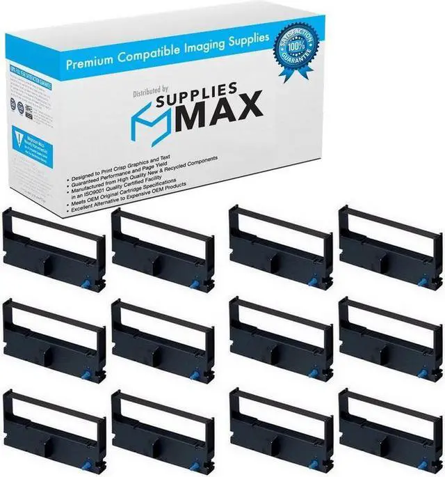 Main image of SuppliesMAX Compatible Replacement for TEC FS-1450/FS-1650/MA-1450/MA-1650 Purple P.O.S. Printer Ribbons (12/PK) (011010_12PK)