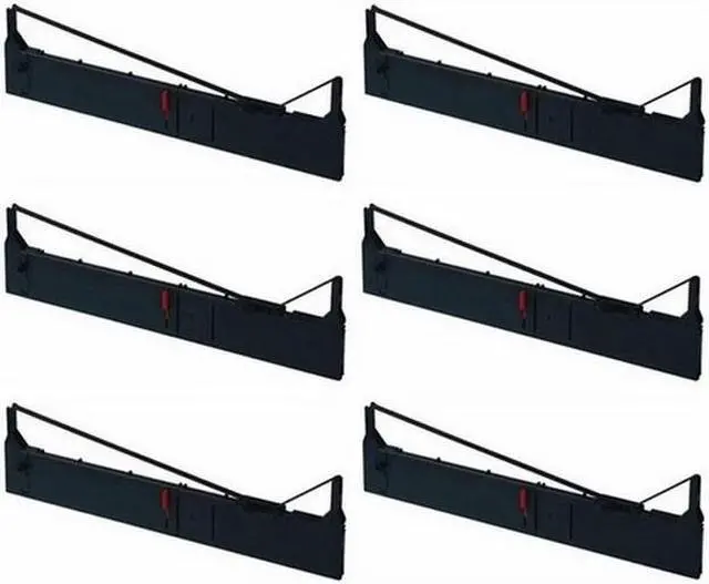 Alt view image 2 of 7 - SuppliesMAX Compatible Replacement for DFX-5000/DFX-8000/DFX-8500 Black Printer Ribbons (6/PK) (EPN011000)