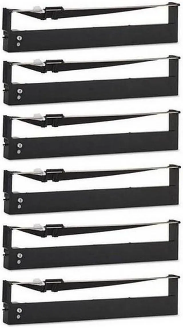 Alt view image 2 of 7 - SuppliesMAX Compatible Replacement for IBM 4247 Model V/X03/Z03/4249 Series Black Printer Ribbons (6/PK) (57P1743)