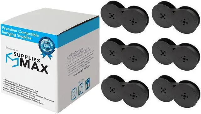 Main image of SuppliesMAX Compatible Replacement for Star Micronics Gemini 10/10X/15/15X Black P.O.S. Printer Ribbons (6/PK) (SF-02B)