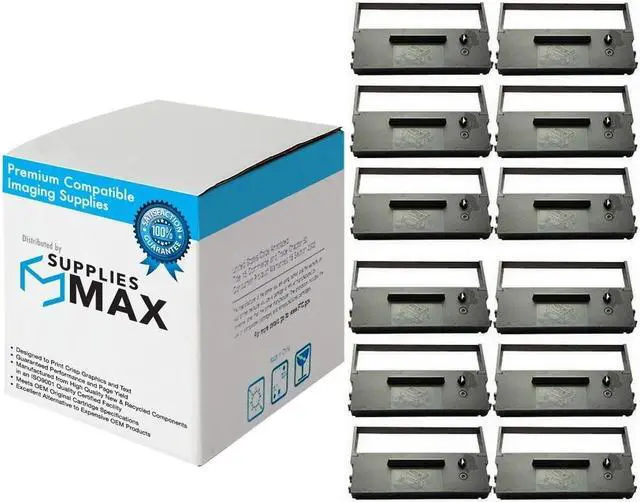 Main image of SuppliesMAX Compatible Replacement for Citizen DP-700/DP-730 Purple P.O.S. Printer Ribbons (12/PK) (CIN011210_12PK)