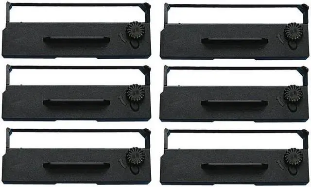 Alt view image 2 of 7 - SuppliesMAX Compatible Replacement for Unisys 19-2057-891B Black P.O.S. Printer Ribbons (6/PK) - Replacement to ERC-27B / 29001B