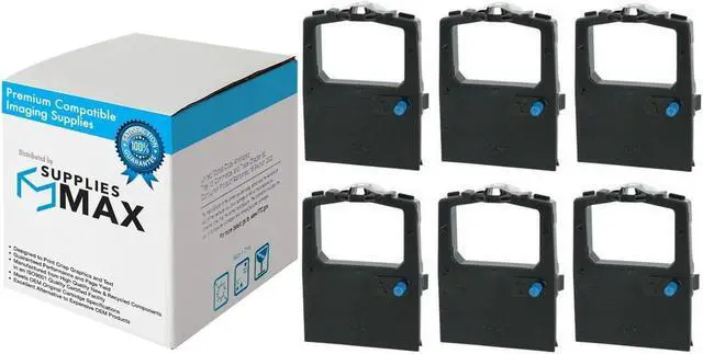 Main image of SuppliesMAX Compatible Replacement for Okidata MICROLINE 172/180/182/183/184/186/192/193/194/195/280/320/321/390/3320/3321 Series Purple Printer Ribbons (6/PK) (OKA011050)