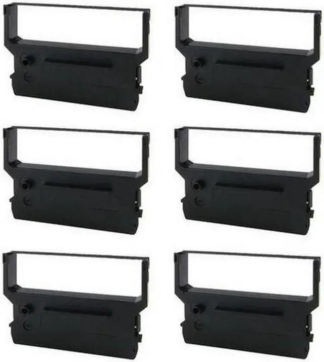 Alt view image 2 of 7 - SuppliesMAX Compatible Replacement for Citizen DP-600/DP-650/CBM-710/CBM-750/iDP-3516/iDP-3530/iDP-3540/iDP-4540 Black/Red P.O.S. Printer Ribbons (6/PK) (61035)