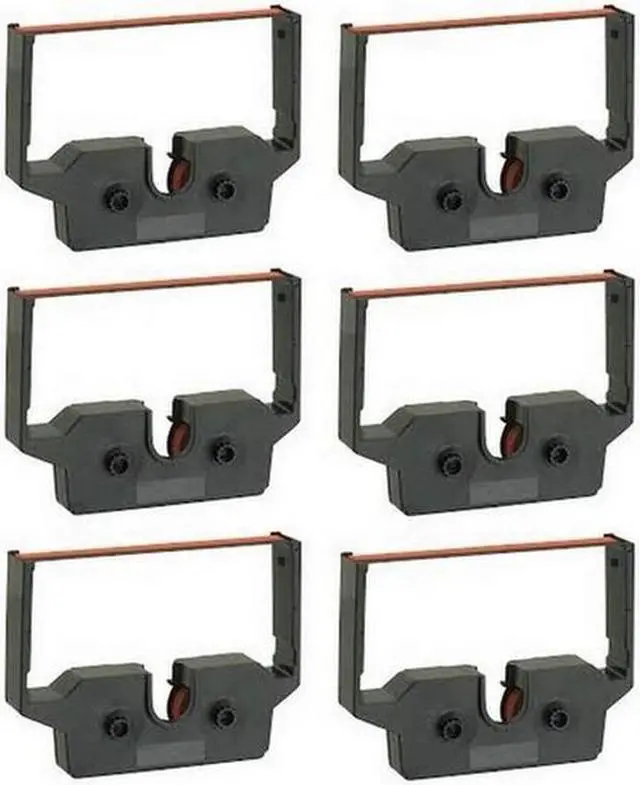 Alt view image 2 of 7 - SuppliesMAX Compatible Replacement for Victor 600/800/1500/1520/1530/1550/1560/1570/1675 Black/Red P.O.S. Printer Ribbons (6/PK) (VIR011050)
