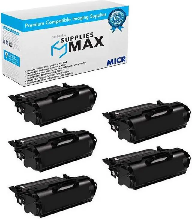 Main image of SuppliesMAX Compatible MICR Replacement for Dell 5210N/5310N Extra High Yield Toner Cartridge (5/PK-32000 Page Yield) (310-7328_5PK)