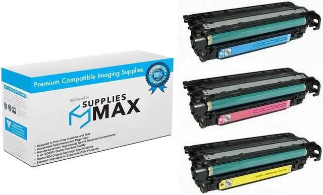 Main image of SuppliesMAX Compatible Replacement for HP Color Laser Jet Enterprise M652DN/M652N/M653DH/M653DN/M653X Toner Cartridge Combo Pack (C/M/Y) (NO. 656X) (CF460XM)