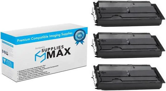 Main image of SuppliesMAX Compatible Replacement for Copystar CS-3010i/CS-3011i Black Toner Cartridge (3/PK-20000 Page Yield) (TK-7109) (1T02P80NL0_3PK)