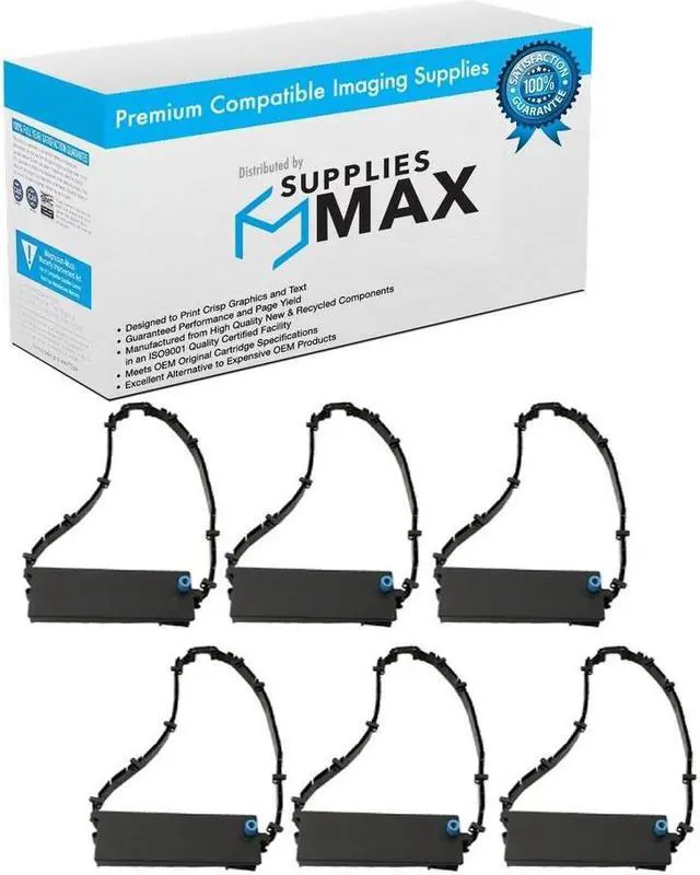 Main image of SuppliesMAX Compatible Replacement for CIGP1838 Black Printer Ribbons (6/PK) - Replacement to IBM 1040440