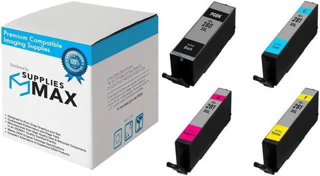 Main image of SuppliesMAX Compatible Replacement for Canon PIXMA TR-7520/TR-8520/TR-8620/TS-6120/TS-8120/TS-9120/TS-9520/TS-9521 Super High Yield Inkjet Combo Pack (BK/C/M/Y) (11.7ML) (2021C006)