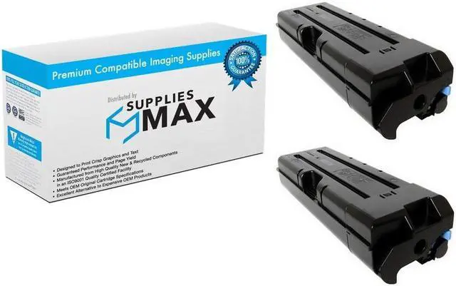 Main image of SuppliesMAX Compatible Replacement for Kyocera Mita TASKalfa 6500i/TASKalfa 6501i/TASKalfa 8000i/TASKalfa 8001i Black Toner Cartridge (2/PK-70000 Page Yield) (TK-6707) (1T02LF0US0_2PK)