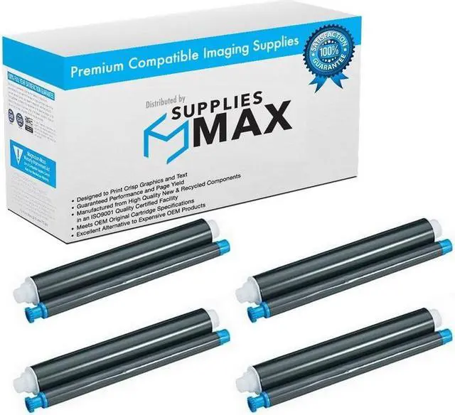Main image of SuppliesMAX Compatible Replacement for Panasonic KX-FP145/KX-FPG376/KX-FPG377/KX-FPG378/KX-FPG379/KX-FPG381KX-FPG/391/KX-FPG550 Fax Imaging Film (4/PK-210 Page Yield) (KX-FA92_2PK)