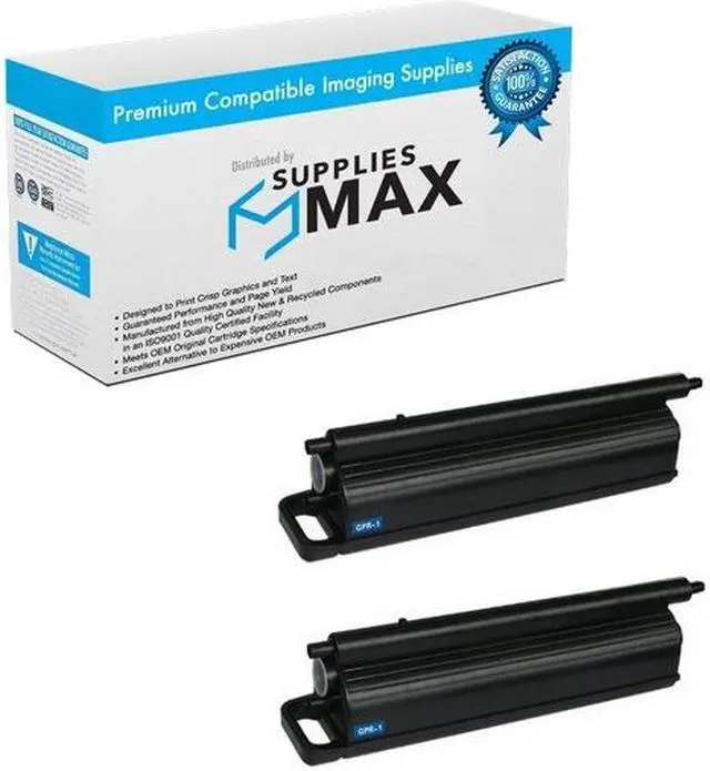 Main image of SuppliesMAX Compatible Replacement for Canon GP-555/GP-605/imageRUNNER 60/550/600/7200/8070 Toner Cartridge (2/PK-33000 Page Yield) (GPR-1) (1390A003AA_2PK)