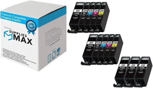 Main image of SuppliesMAX Compatible Replacement for Canon PIXMA iP-4820/iP-4920/iX-6520/MG-5120/MG-5320/MG-6120/MG-8120/MG-8220/MX-712/MX-892 Inkjet Combo Pack (7-BK/2-C/M/Y) (PGI-225_5PK/CLI-226MP_2PK)