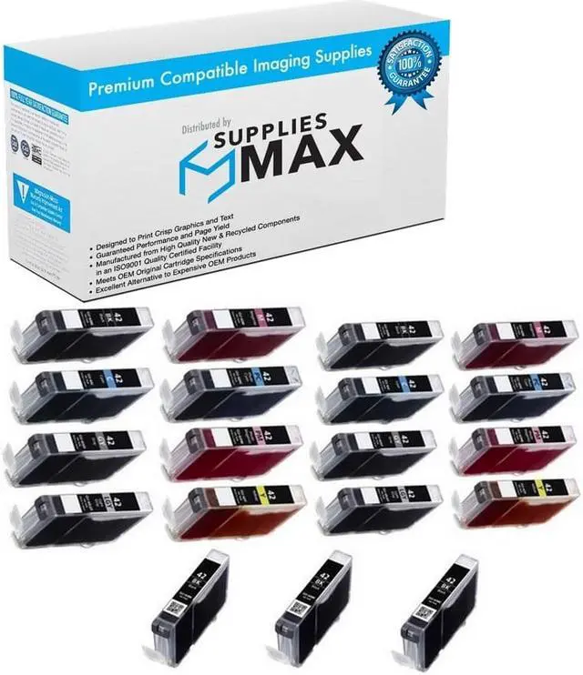 Main image of SuppliesMAX Compatible Replacement for Canon PIXMA PRO 100/PIXMA PRO 100S Series Inkjet Combo Pack (5-BK/2-C/M/Y/PC/PM/GY/LGY) (CLI-42) (6384B002_3PK/6384B007_2PKMP)