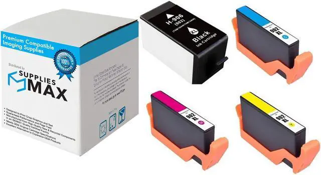 Main image of SuppliesMAX Remanufactured Replacement for HP OfficeJet Pro 6960/6962/6970/6974/6975/6978/6979 High Yield Inkjet Combo Pack (BK/C/M/Y) (NO. 906XL/NO. 902XL) (T6M18AN_1PK/T0A41BN_1PKMP)