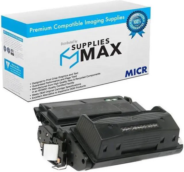 Main image of SuppliesMAX Compatible MICR Replacement for HP Laser Jet 4345/4345X/4345XM/M4345X/M4345XM/M4345XS-MFP Toner Cartridge (18000 Page Yield) (NO. 45A) (Q5945A)