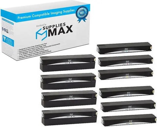 Main image of SuppliesMAX Remanufactured Replacement for HP OfficeJet Pro X451dn/X451dw/X476dn/X476dw/X551dw/X576dn/X576dw Series High Yield Inkjet Combo Pack (4-BK/2-C/M/Y) (NO. 970XL/NO. 971XL) (CN62A4B2CMY)