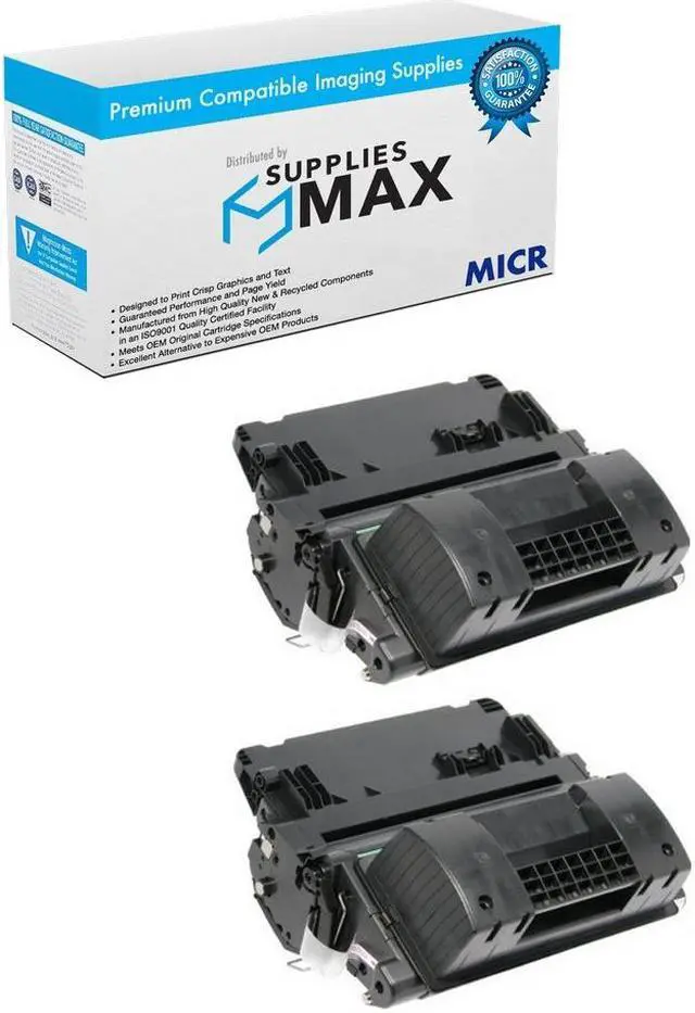 Main image of SuppliesMAX Compatible Replacement for Troy 02-82021-001_2PK MICR High Yield Toner Cartridge (2/PK-25000 Page Yield) - Replacement to HP CF281X / HP NO. 81X