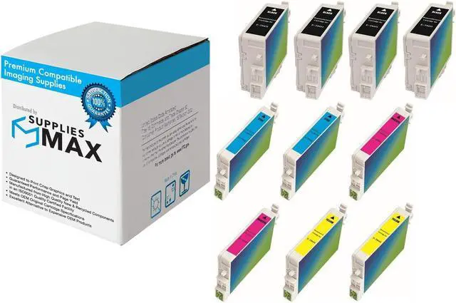 Main image of SuppliesMAX Replacement for Stylus C84/C86/CX-6400/6600 High Yield Inkjet Combo Pack (4-BK/2-C/M/Y) (C13T04314B2CMY)