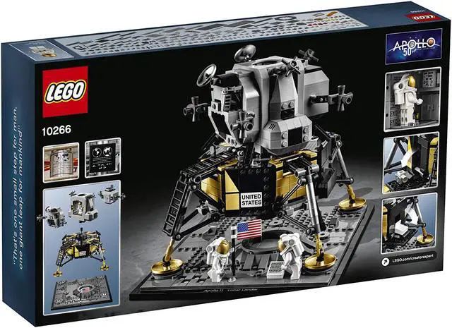 Alt view image 6 of 17 - LEGO Creator Expert NASA Apollo 11 Lunar Lander 10266 Building Kit, New 2020 (1,087 Pieces)