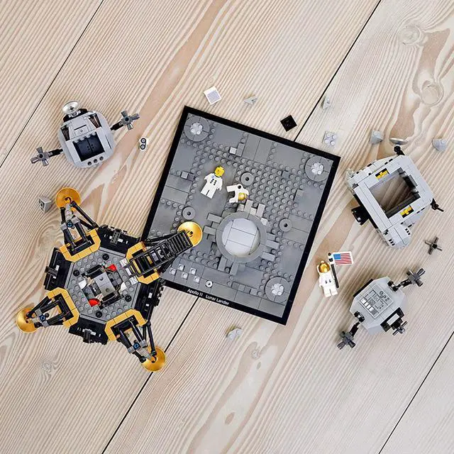 Alt view image 7 of 17 - LEGO Creator Expert NASA Apollo 11 Lunar Lander 10266 Building Kit, New 2020 (1,087 Pieces)