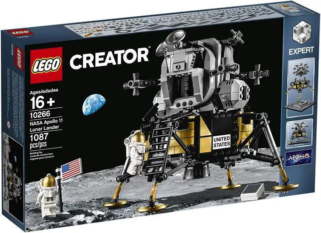 Alt view image 5 of 17 - LEGO Creator Expert NASA Apollo 11 Lunar Lander 10266 Building Kit, New 2020 (1,087 Pieces)