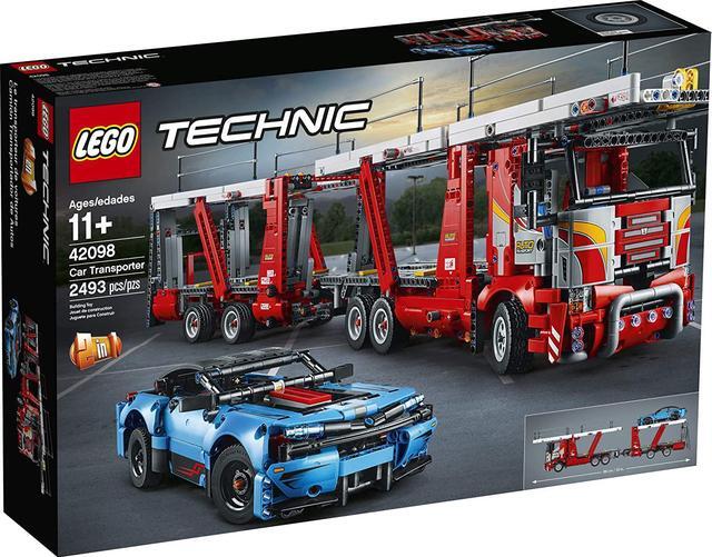 Alt view image 4 of 8 - LEGO Technic Car Transporter 42098 Toy Truck and Trailer Building Set with Blue Car, Best Engineering and STEM Toy for Boys and Girls, New 2019 (2493 Pieces)