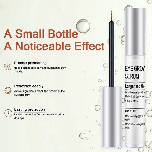 Alt view image 4 of 6 - EYELASH ENHANCER Thick Lash Serum Long Natural Eyelash Growth Serum Booster 10ML