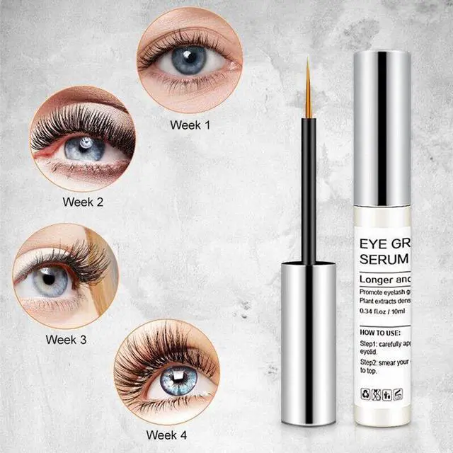 Alt view image 2 of 6 - EYELASH ENHANCER Thick Lash Serum Long Natural Eyelash Growth Serum Booster 10ML