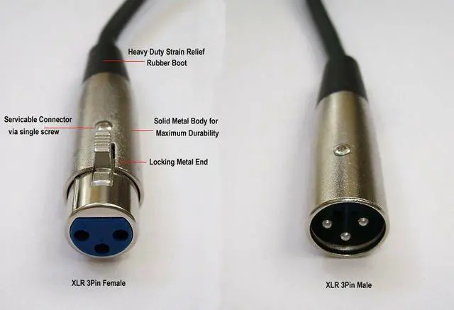 Alt view image 2 of 2 - 10 Pack - 3ft XLR Pro Audio 3Pin Male to Female Mixer MIC Microphone Cord Cable
