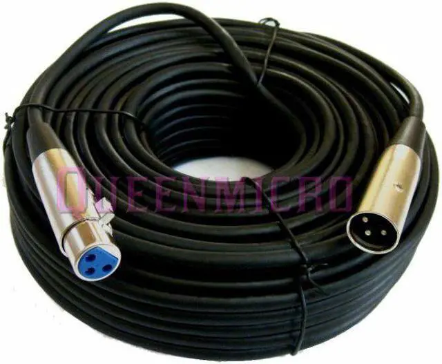 Main image of 50Ft XLR 3-Pin Male Female Mic Microphone Audio Balanced Shielded Cable 50' Foot
