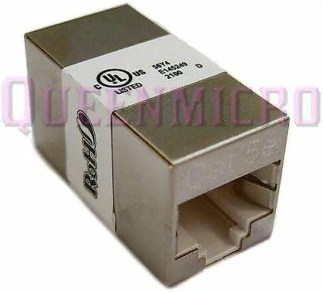 Alt view image 3 of 3 - 5 Pack CAT5e Shielded Ethernet RJ45 InLine Network Cable Extender Couple Adapter